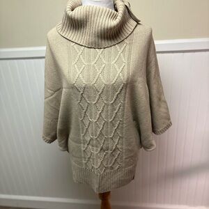 Brooks Brothers Beige Cowl Neck Sweater